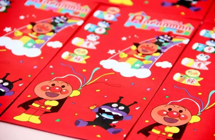 5 шт. милый комикс Anpanman китайский красный рэпер новогодний маленький подарок на