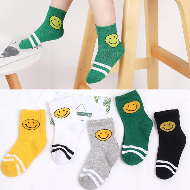 5 пара/лот Модная одежда для детей Детская Мода Носки мальчика девочки дети осень