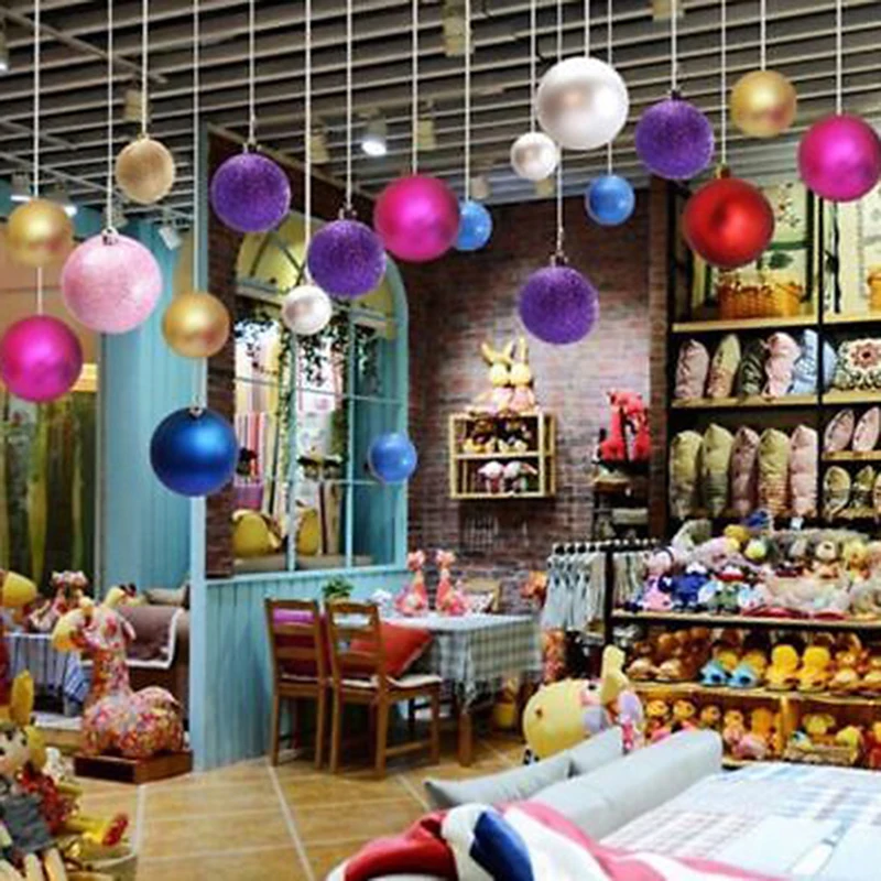 

12Pcs/pack 3cm Plastic Christmas Decoration Modelling Craft Solid Plastic Balls Round Spheres Christmas Tree Decoration