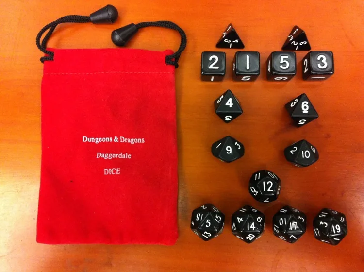 

15 PCS/Bag Acrylic Multi-Faceted Dice Multiple Color Options Dice Set for RPG Dungeons and Dragons MTG Board Game Dice