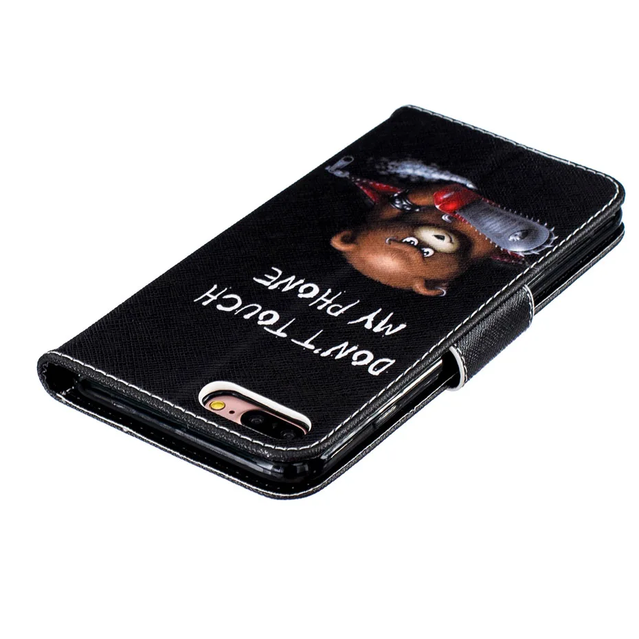 Чехол Desyner для iPhone 4, 4S, 5, 5S, 5C, SE, 6, 6 S, 7 Plus, Модный Магнитный Флип-кошелек из искусственной кожи с рисунком, чехол с подставкой и отделением для карт