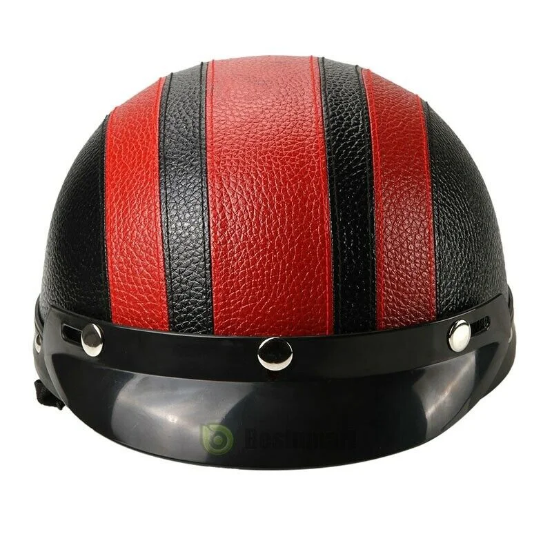 Шлем мотоциклетный винтажный полушлем для мотоциклов велосипедов круизеров