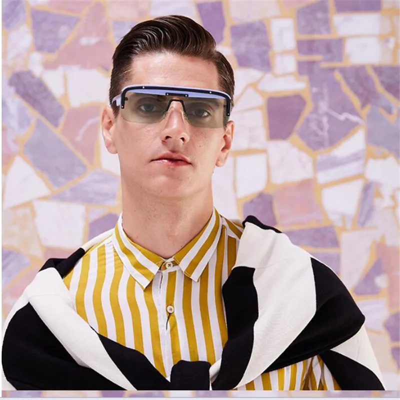 Солнцезащитные очки KAPELUS мужские Сиамские большого размера в большой оправе