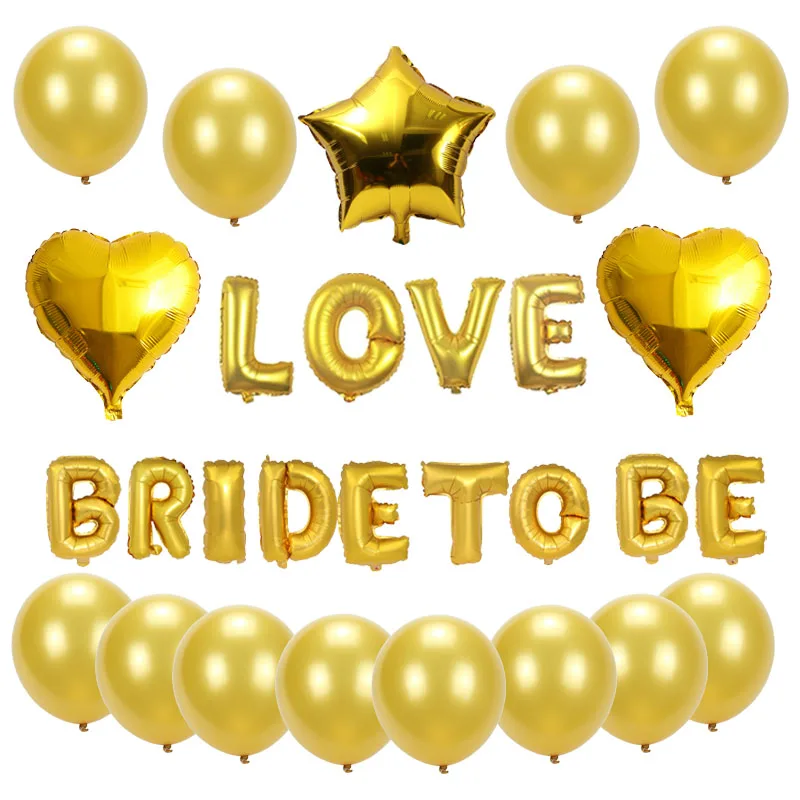 Набор воздушных шаров из латекса Love and Bride To Be with Latex|Воздушные шары и аксессуары| |