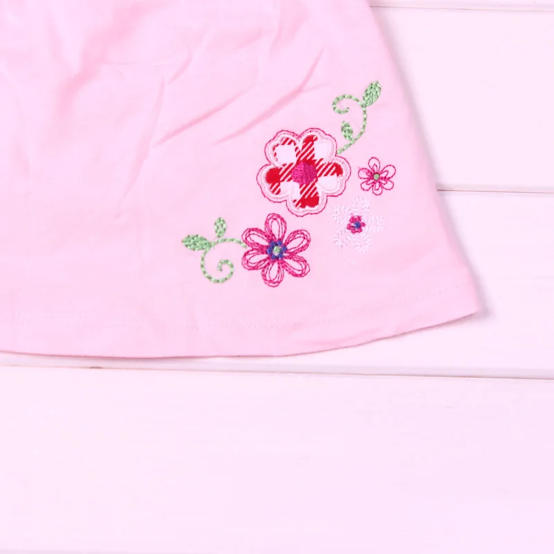 Хлопковые топы с цветочным рисунком для маленьких девочек мягкие удобные