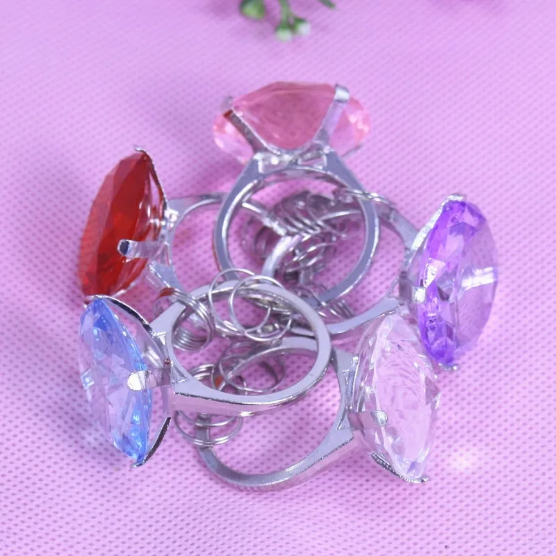 20 шт оптом хрустальное кольцо брелок для гостей дети день рождения ребенка душ