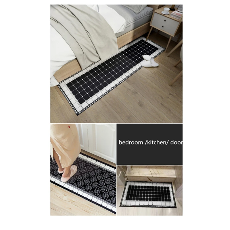 ethnic printed kitchen mat set dirty proof long carpet hallway doormat bedside floor mat non slip water absorption bathroom rugs free global shipping