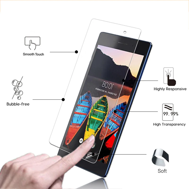 Прозрачная глянцевая Защитная пленка для Lenovo Yoga Tablet 10 HD + B8080 1 &quotпланшет ЖК экран