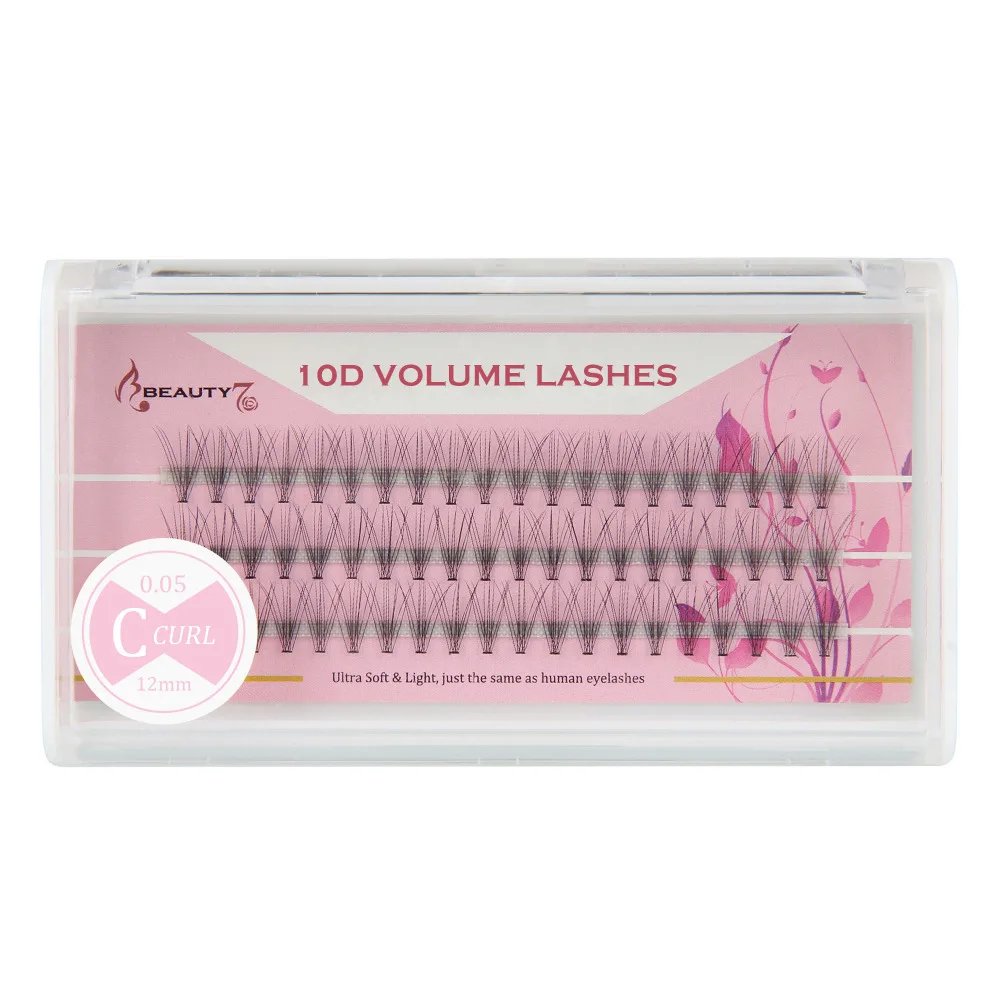 Ресницы BEAUTY7 1 шт. 10D C с изгибом 0 05 мм * 12 искусственные ресницы для макияжа