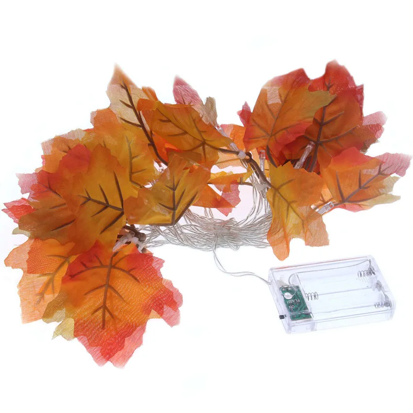 3 м 20 led осенние кленовые листья светодиодная гирлянда на батарейках Рождество