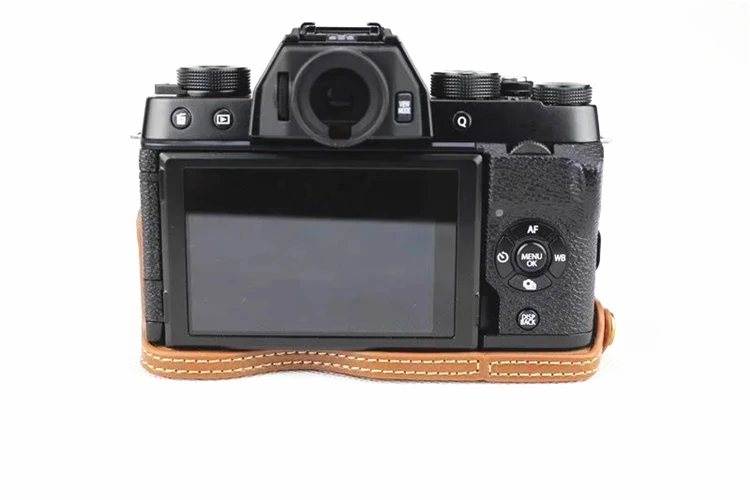 Получехол из искусственной кожи для Fuji Fujifilm XT100/X-T100 коричневый/черный/кофейный