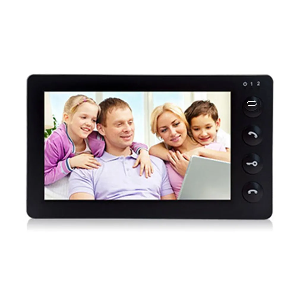 Dragon Sview черная дверная домофон 7 дюймов видео телефон двери SD карта Запись дверной
