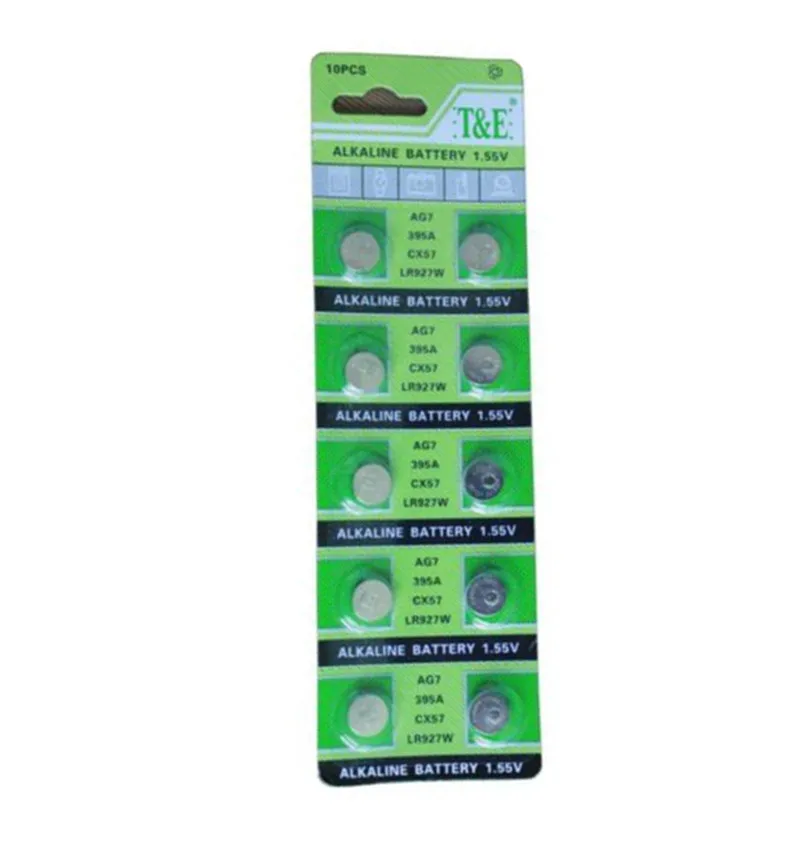 20 штук 1,5 V 395 SR927SW 399 SR927W LR927 AG7 часы Батарея кнопка плоский круглый аккумулятор
