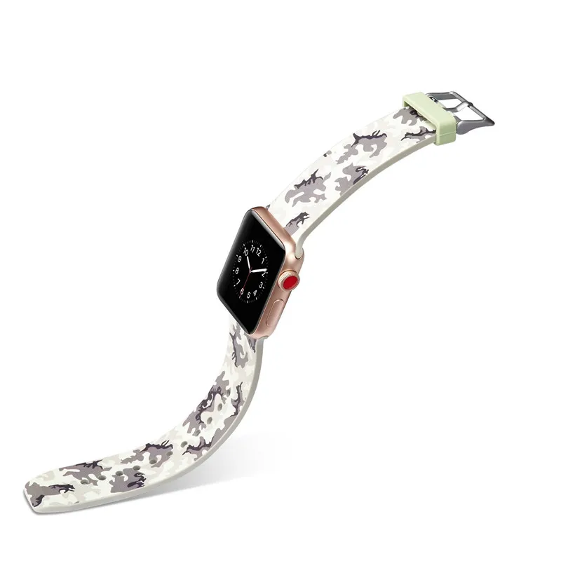 Силиконовые ремешки для Apple Watch Band 38 мм 42 мм браслеты силиконовый ремешок для Apple Watch 4 44 мм 40 мм ремешки для часов 20 цветов