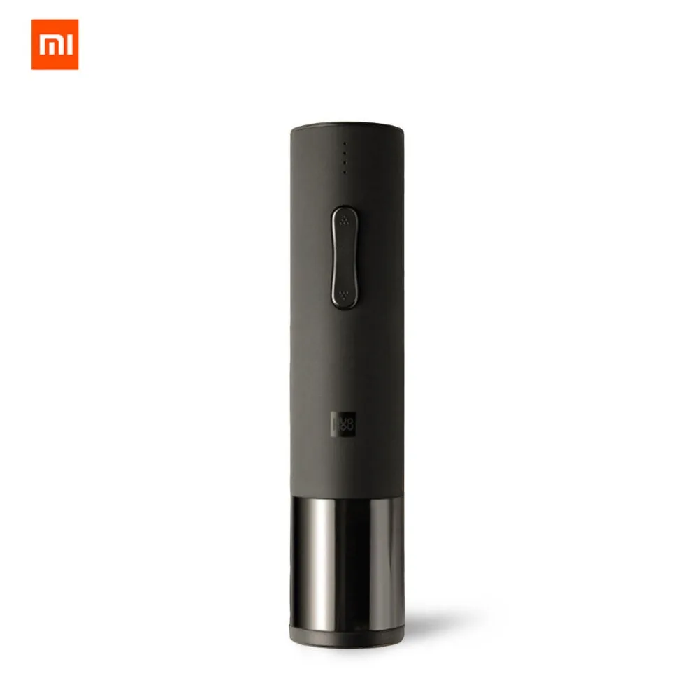 Xiaomi Mijia Huohou автоматический набор бутылок вина Электрический штопор с фольга резак новое поступление - Цвет: Black