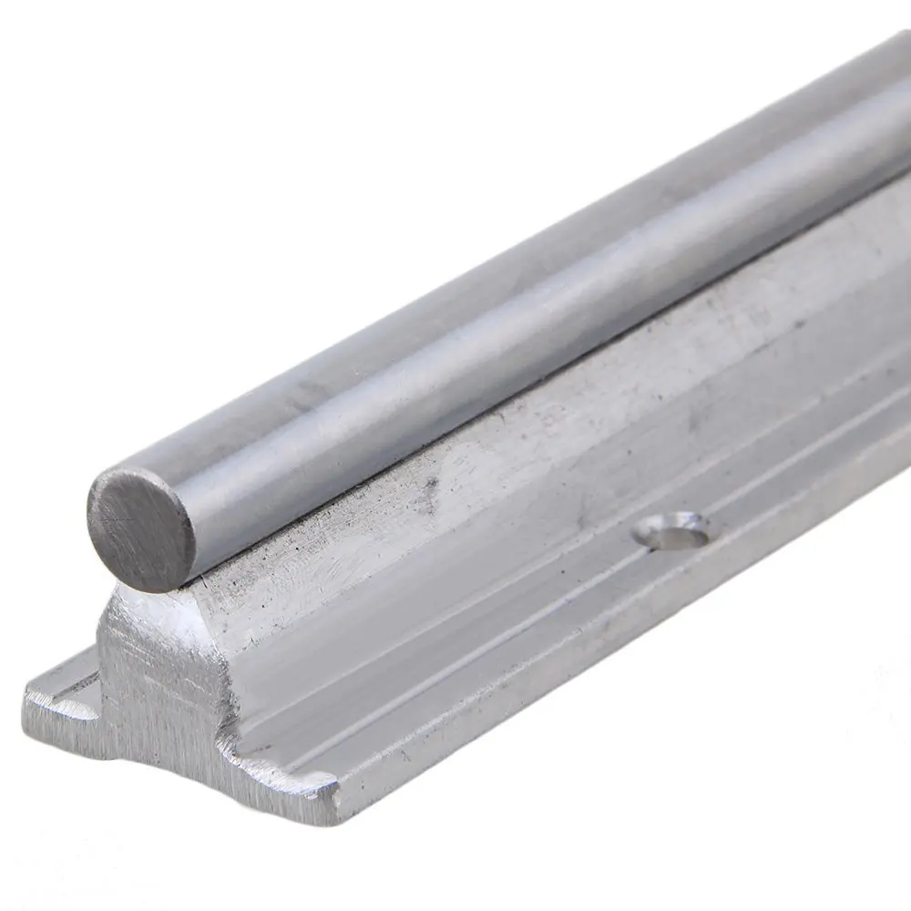 Серебряный Открытый роликовый подшипник скользящий блок и L500 мм SBR10 линейная