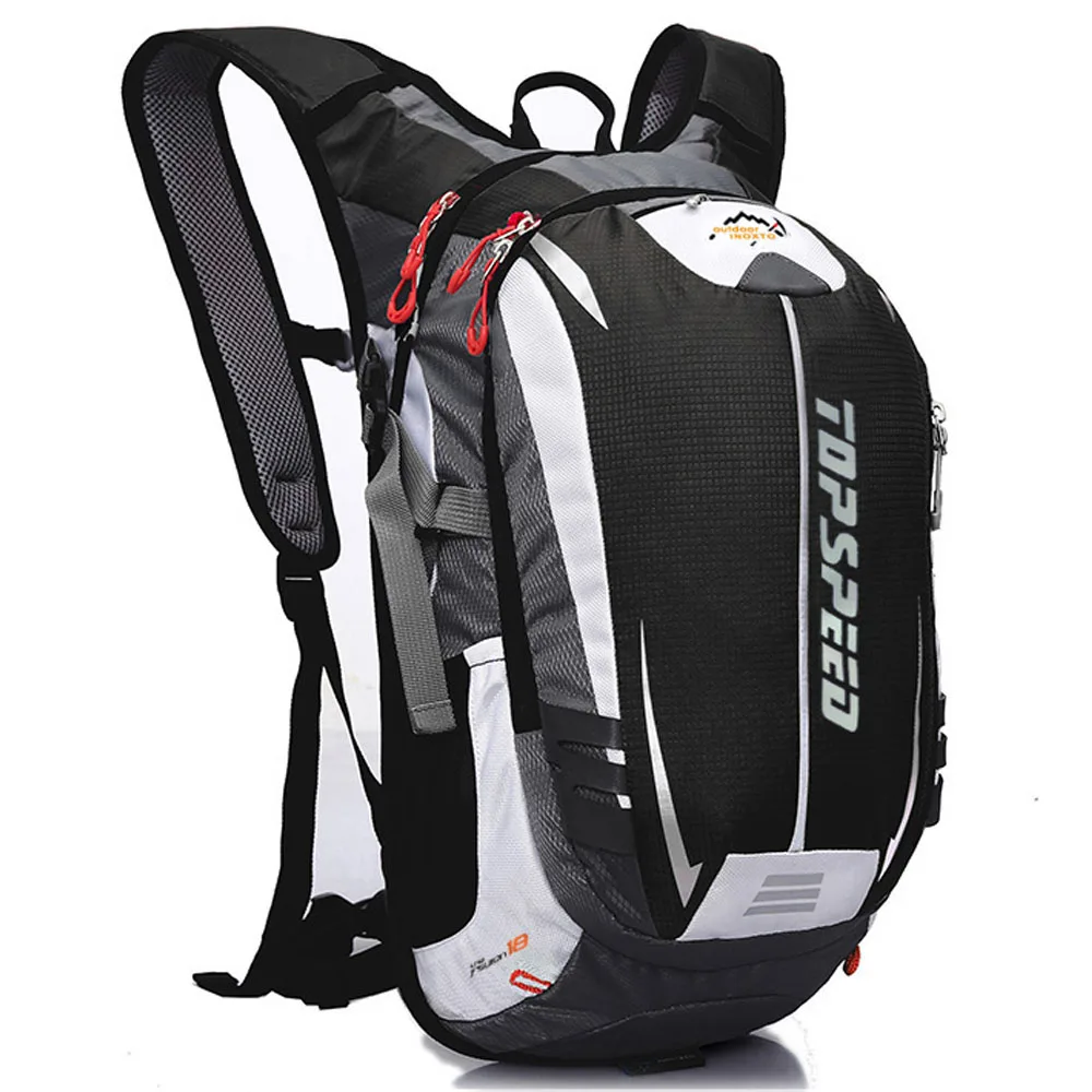 18L Bicycle Backpack for Men MTB Bike Outdoor Equipment Climbing Hiking Bags Breathable Cycling Riding Bicycle BIke Backpack - Цвет: Black