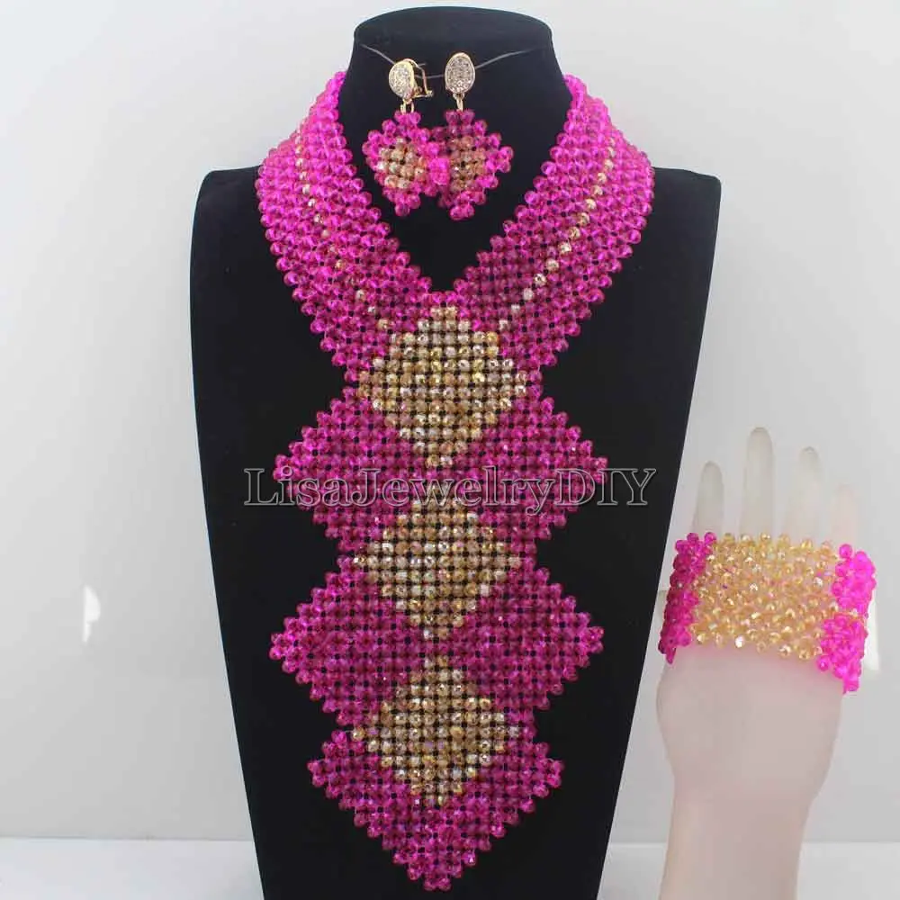 Великолепный ярко розовый/для африканского свадебного костюма комплект