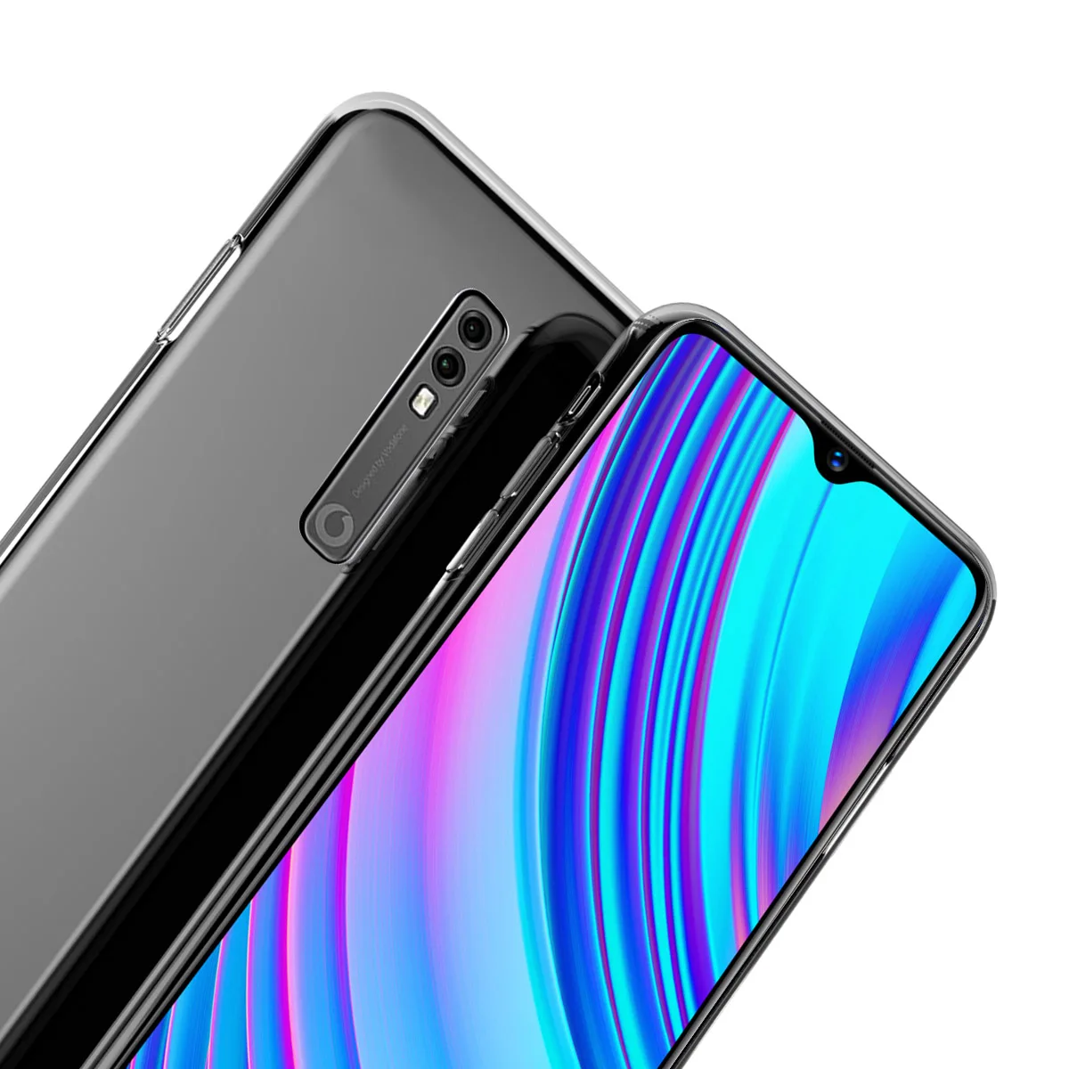 Для Vodafone Smart V10 чехол тонкий мягкий прозрачный ТПУ противоударный защитный