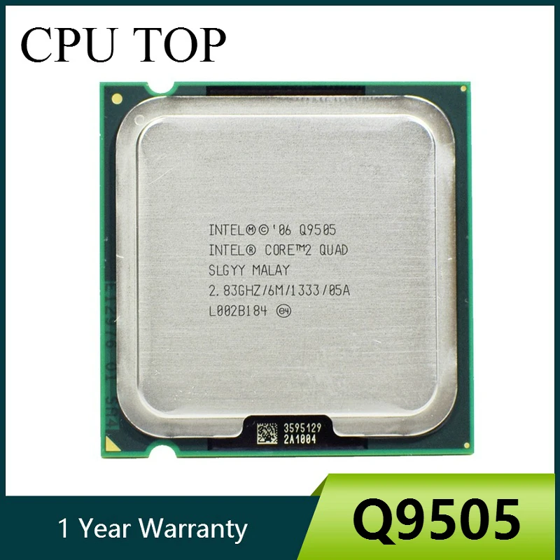Четырехъядерный процессор Intel Core 2 Quad Q9505 83 ГГц 1333 МГц LGA 775|lga 775 cpu|775 cpucore quad |