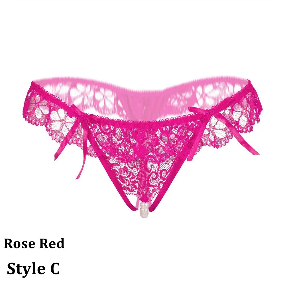 Style C rose red Женские сексуальные трусики-танга, нижнее белье, низкая талия, кружевные стринги, трусики, стринги, сексуальные, Bragas, женское нижнее белье, женские трусики - Цвет: Style C rose red