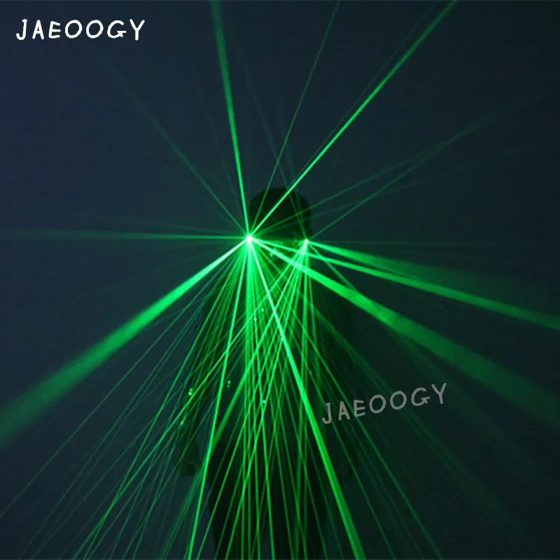 Светодиодные перчатки флуоресцентные зеленого очки с красным лазерным