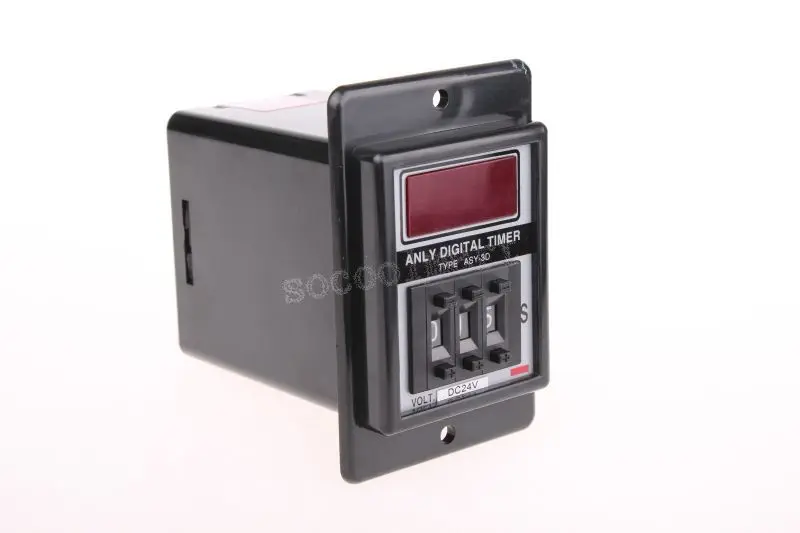 

ASY-3D DC 24V 2NO 2NC 8P 999 Seconds 999Sec 3-Digit Display Timer Relay
