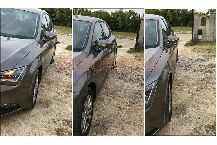 Пара динамический мигалка для Seat Leon III 5F Ibiza KJ1 Арона KJ7 светодиодный поворотник Индикатор для зеркала света 2013