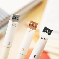 3 pcs cute kawaii stationery cute cat letters 0 38mm gel pen needle full school supplies mail canetas boligrafos stationery