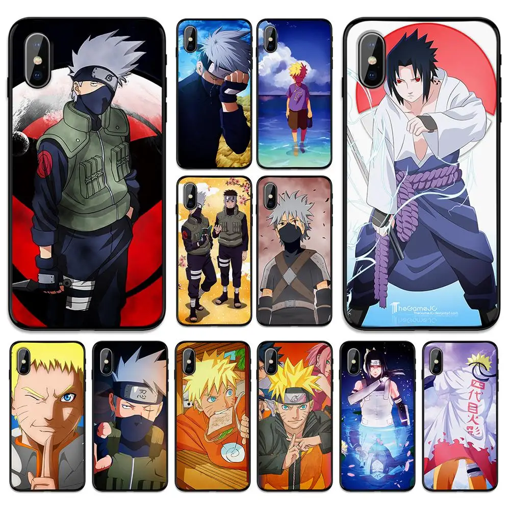 Наруто Какаси Японский Манга Мягкий ТПУ чехол для Apple iPhone 6 6S 7 8 Plus 5 5S SE X XS MAX XR