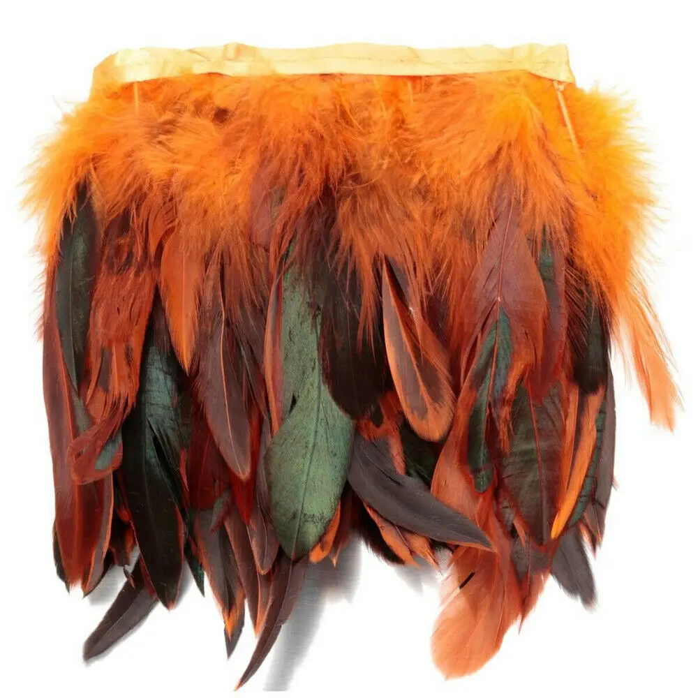 Лидер продаж 1 метр качество курица с перьями из хвоста петуха планки ленты 10 15 см