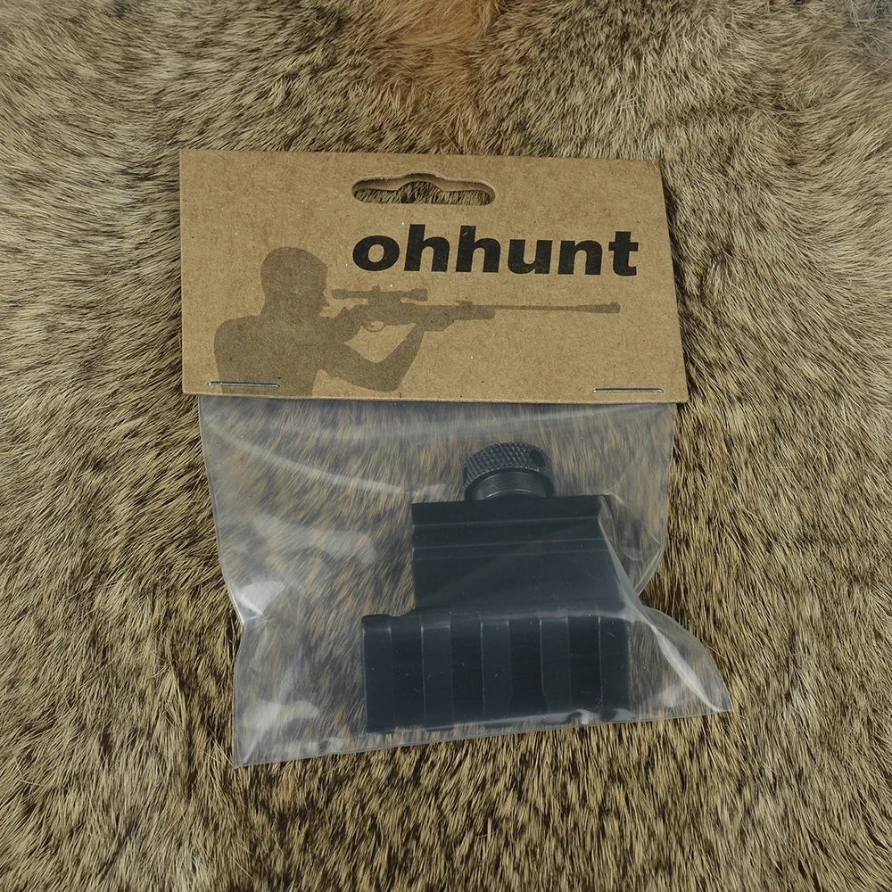 Ohhunt Охотничьи аксессуары 4 слота 45 градусов смещенная сторона 20 мм Пикатинни Вивер рейка крепление для оптического Lron прицел лазерный фонарик