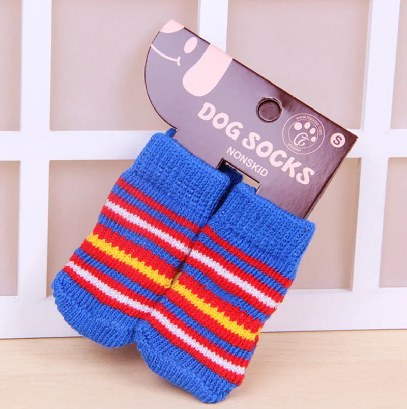 8 шт./компл. 2 пары мягкие теплые шерстяные носки для домашних животных | Дом и сад