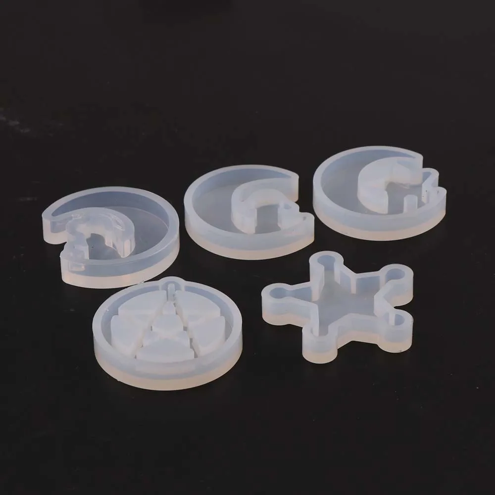 1 шт. Луна половина кошка звезда слезы прозрачная фотография силиконовые DIY