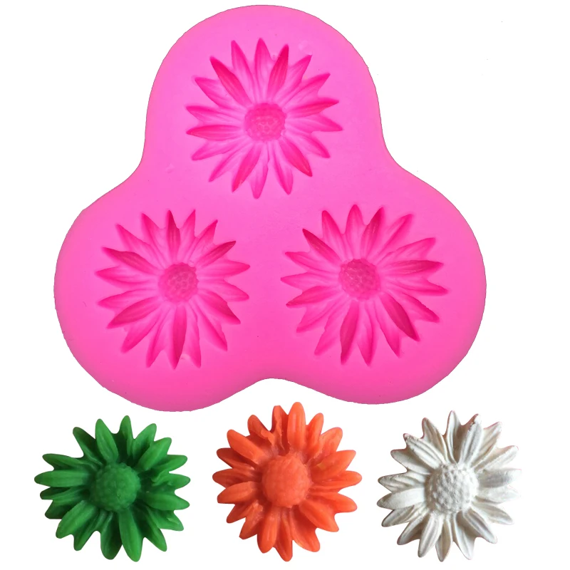 Форма хризантем силиконовая форма для помады кухонная выпечки шоколадная