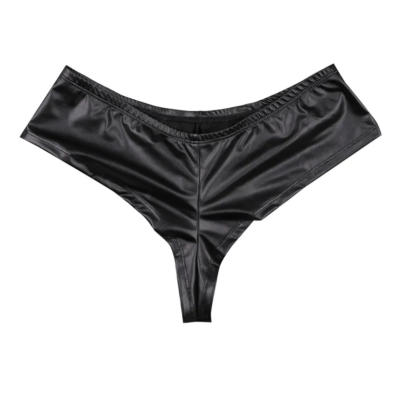 Сексуальное мужское нижнее белье бикини из искусственной кожи трусы Новое с