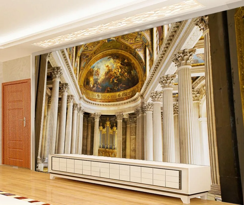 Пользовательские фото обои 3d Европейский Стиль французский Версаль фон роспись |