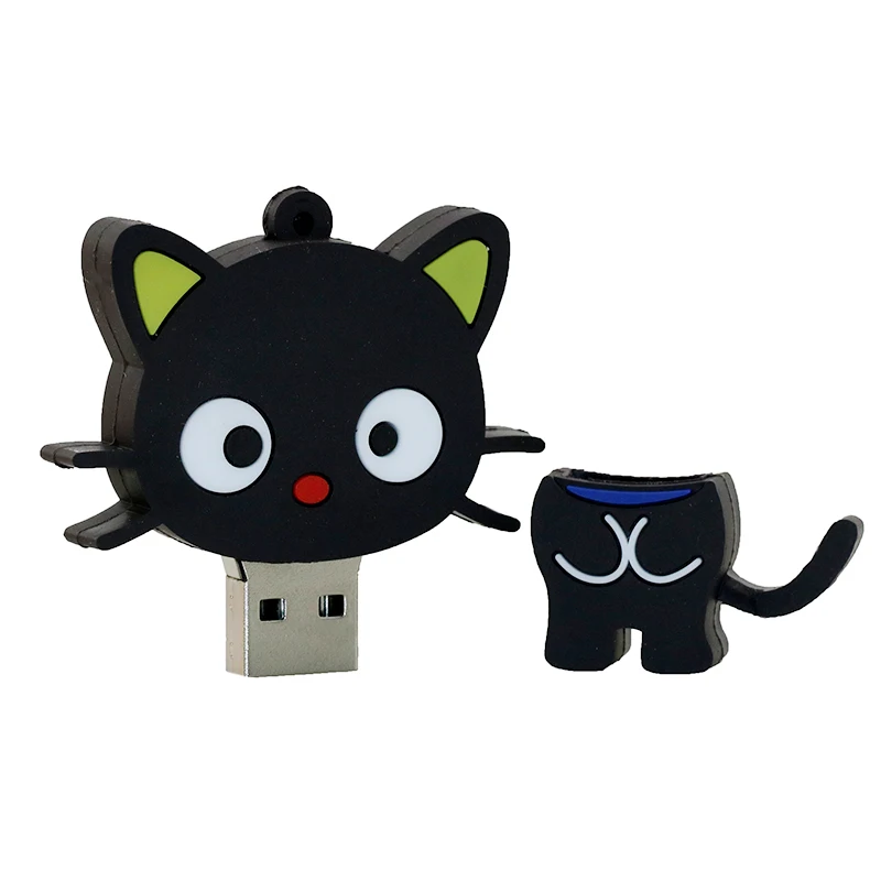 USB флеш накопитель животных черный белый цвет кошки с изображением флэш Мышь 8 Гб