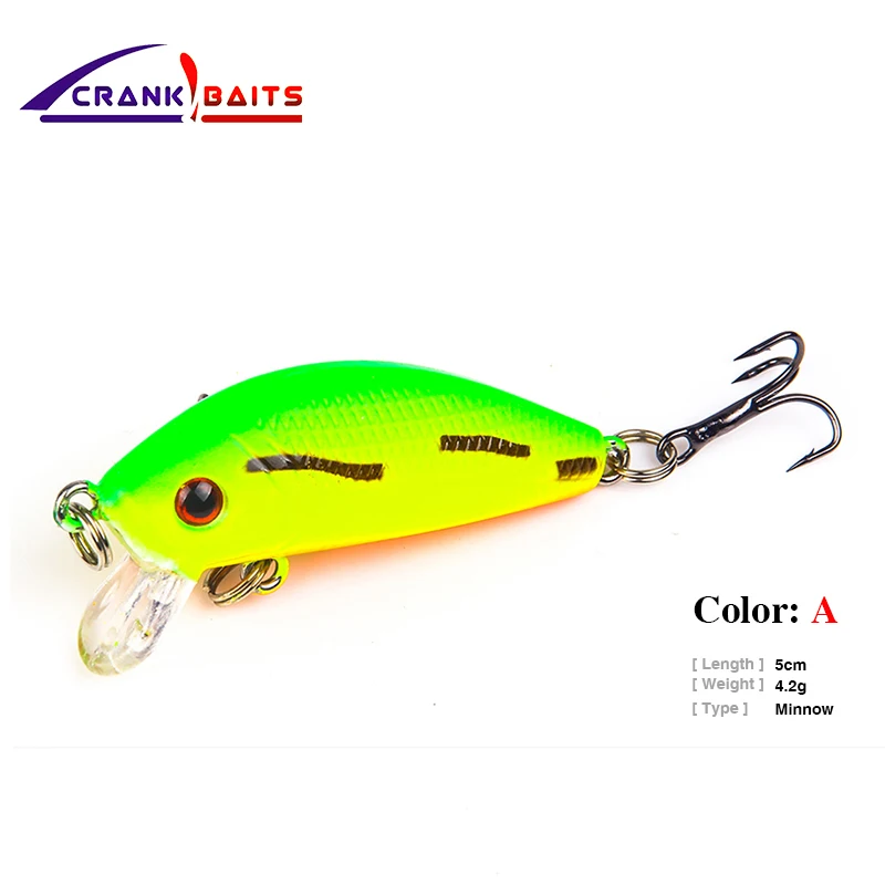 Кривошип приманки черные Гольян рыболовные жесткие minnow 3 7 г/5 см isca искусственный