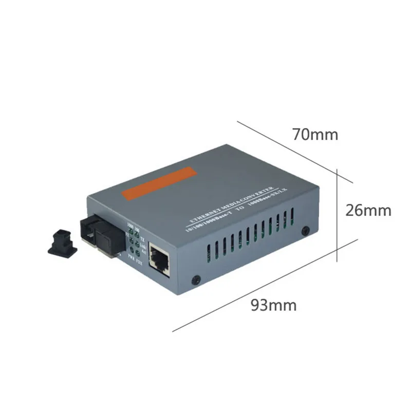 1 пара гигабитный волоконно-оптический медиаконвертер 20 км SC 10/100/1000 м волоконный