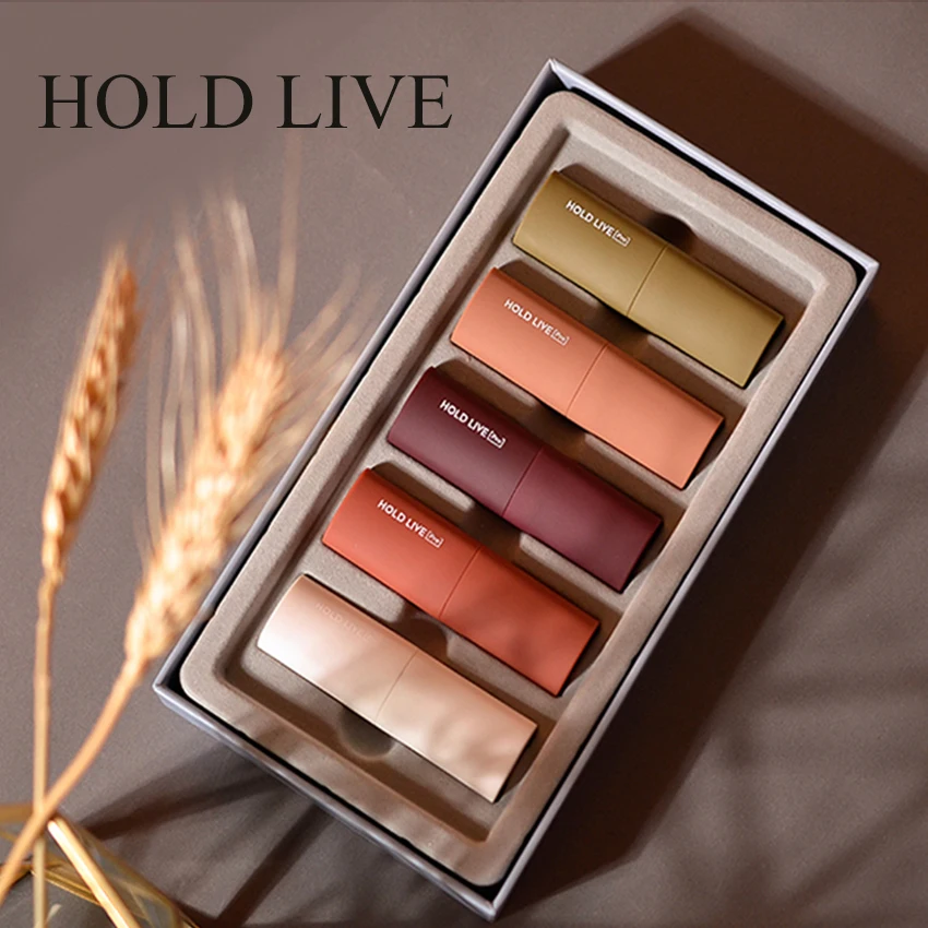 Удерживающий живой 5 видов цветов Матовый жидкий блеск для губ Макияж стойкий