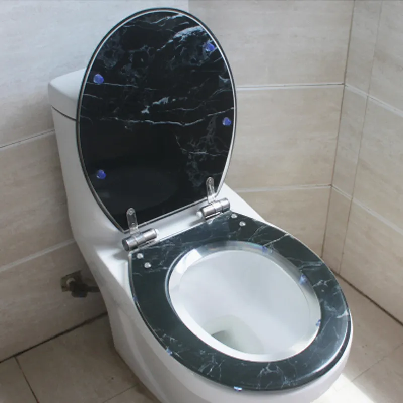 toilet seat J Различные стили, европейский стиль, модные Универсальные буферные крышки для унитаза из смолы, цветные уплотненные сиденья для унитаза, J18006 - Цвет: toilet seat J