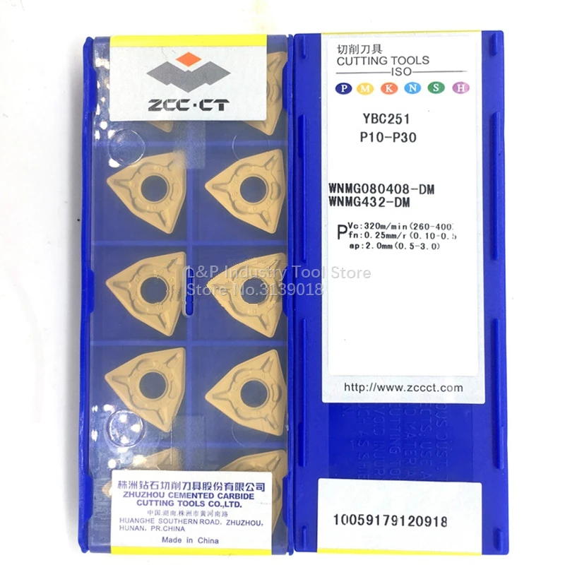 New Original Lathe Blades China Brand CNC Tool WNMG080408-DM YBC251 Carbide Inserts WNMG080408DM For Steel | Инструменты