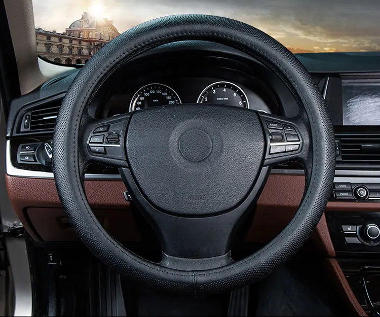 Чехол рулевого колеса автомобиля из натуральной кожи авто аксессуары для Renault logan sandero talisman trafic Лагуна megane scenic 1 2 3