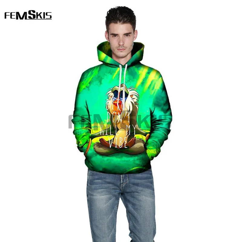 Одежда медитирующая Rafiki Hoodie Premium All Over Print Graphic Hoodies | Мужская одежда