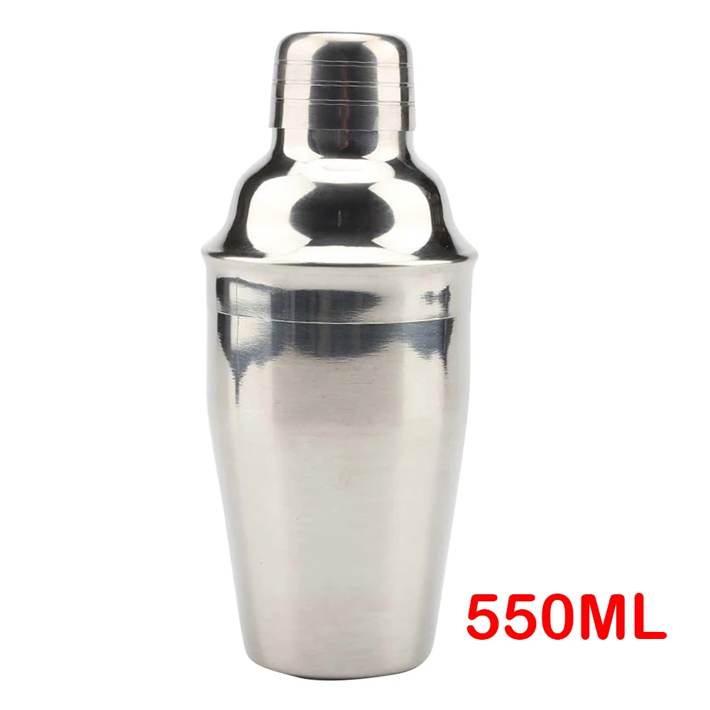 550ML 550/600/750 мл Нержавеющая сталь шейкер для коктейлей винный мартини Бостонский шейкер Смеситель для бар вечерние инструменты бармена Барные аксессуары - Цвет: 550ML