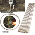 51015 шт, для повседневного использования, Нержавеющаясталь Карабин брелок для ключей на открытом воздухе инструменты провода каната чемодан для поездки в лагерь тег фиксирующий винт гаджет