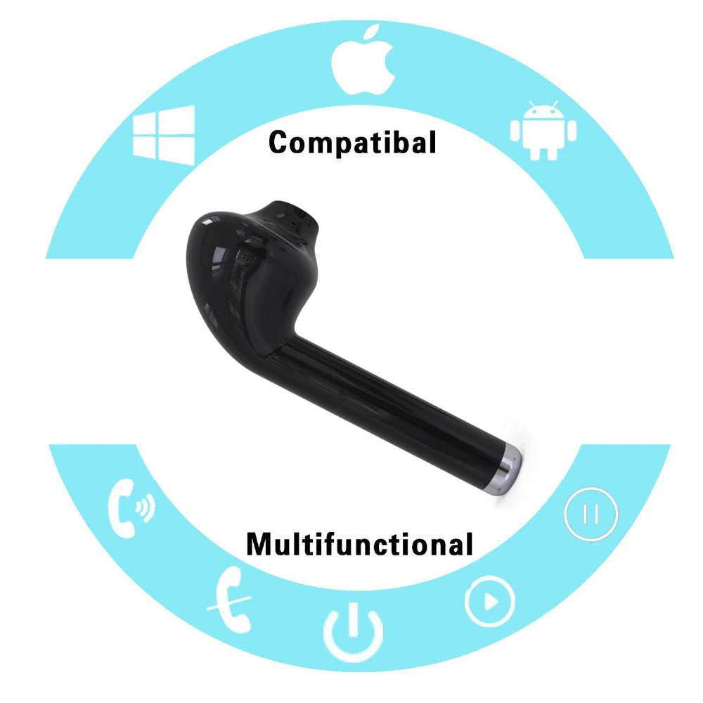I8L мини bluetooth наушники беспроводная гарнитура вкладыши для Apple iPhone X 8 plus
