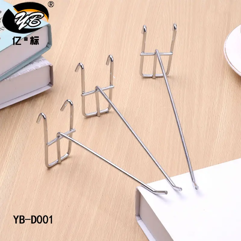 Бесплатная доставка 20 шт. Металл Gridwall крючки супермаркет дисплей Железный крючок