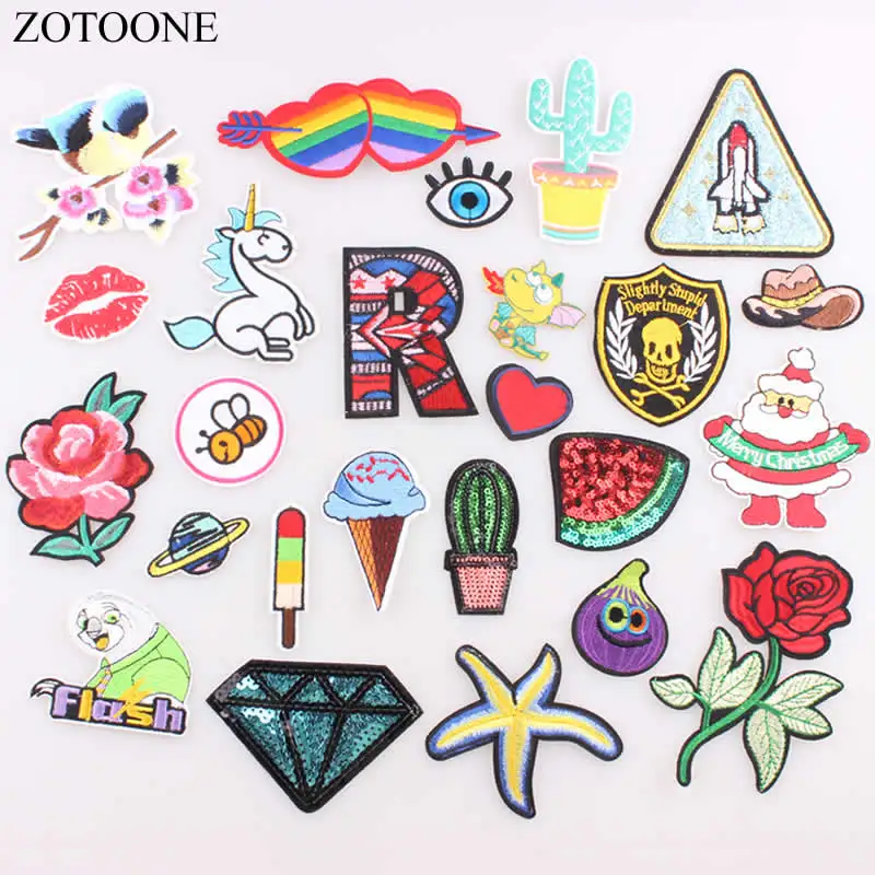 ZOTOONE 1 шт. птица цветок алфавит нашивка утюгом на мультфильме или пришивная ткань
